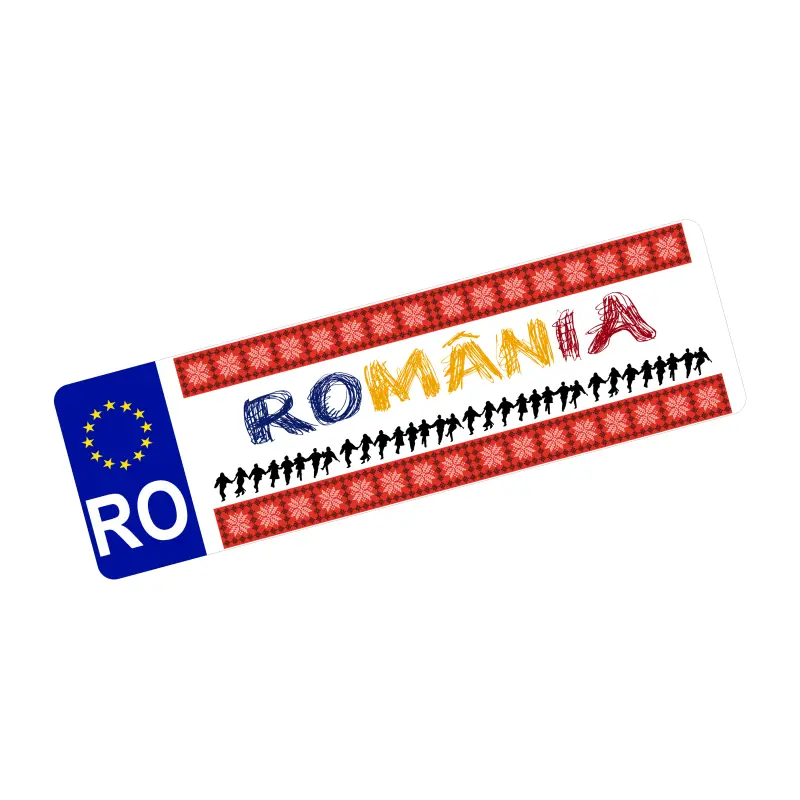 Romania, autocolant, dimensiune 200x60mm, model 010